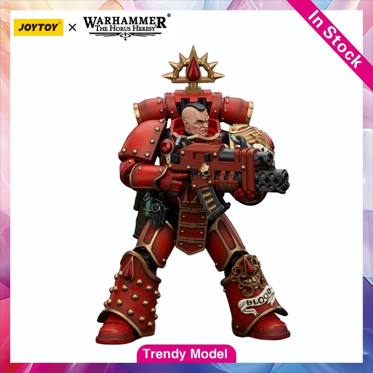 

【TM】JOYTOY Warhammer 40K Scale 1/18 Action Figure Blood Angels Raldoron Model Toy Gift