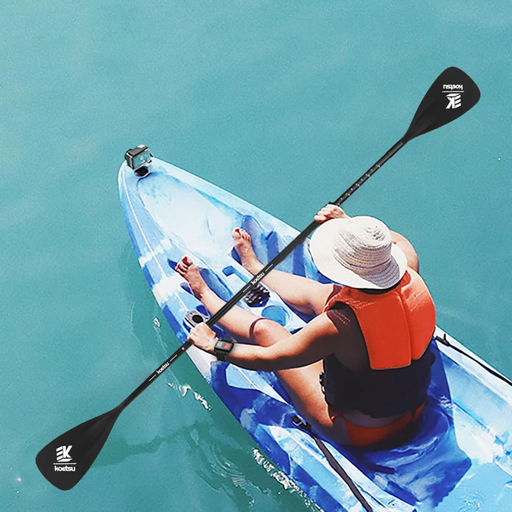 مجاديف مفردة مزدوجة الأطراف من سبائك الألومنيوم، مجداف قابل للسحب، مجداف لوح التجديف للرياضات المائية الخارجية