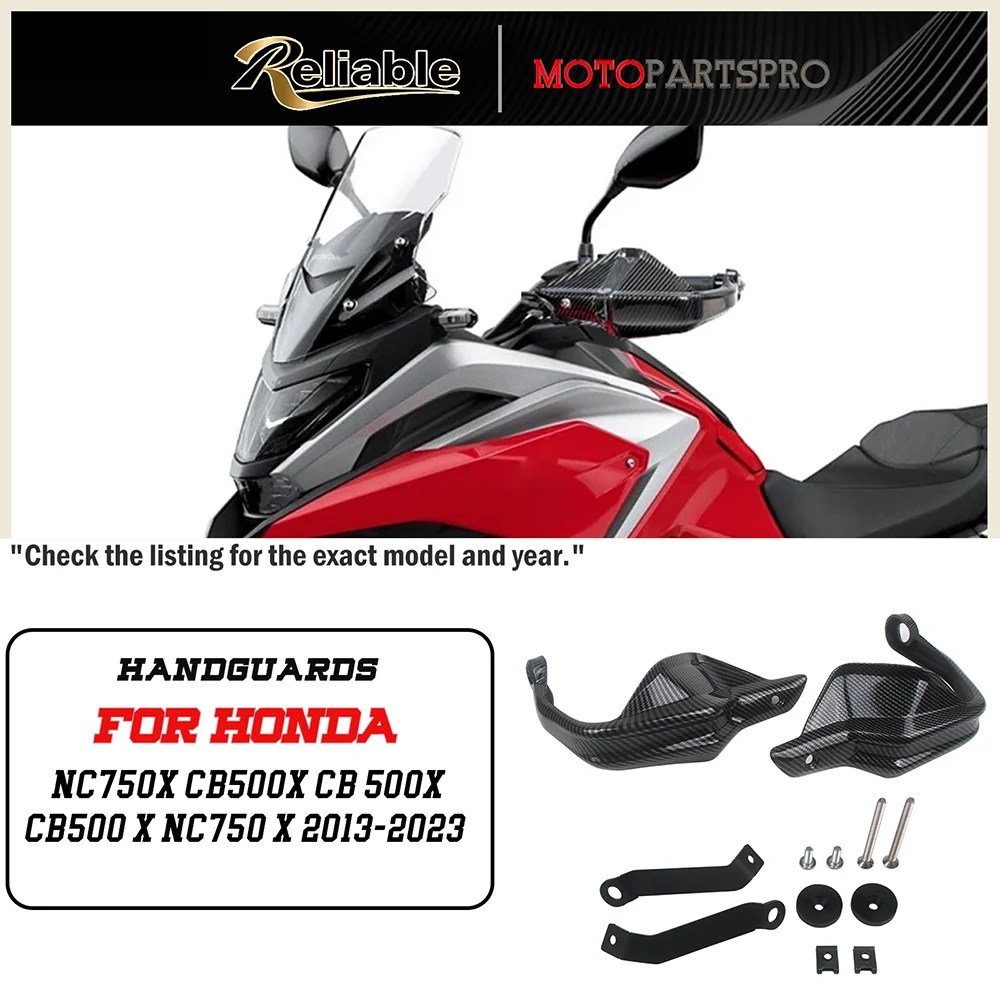 

Fit For Honda NC750X CB500X CB 500X C B500 X NC750 X 2013-2023 2022 carbon look Handguard Hand Protection Wind Shield Hand Guard