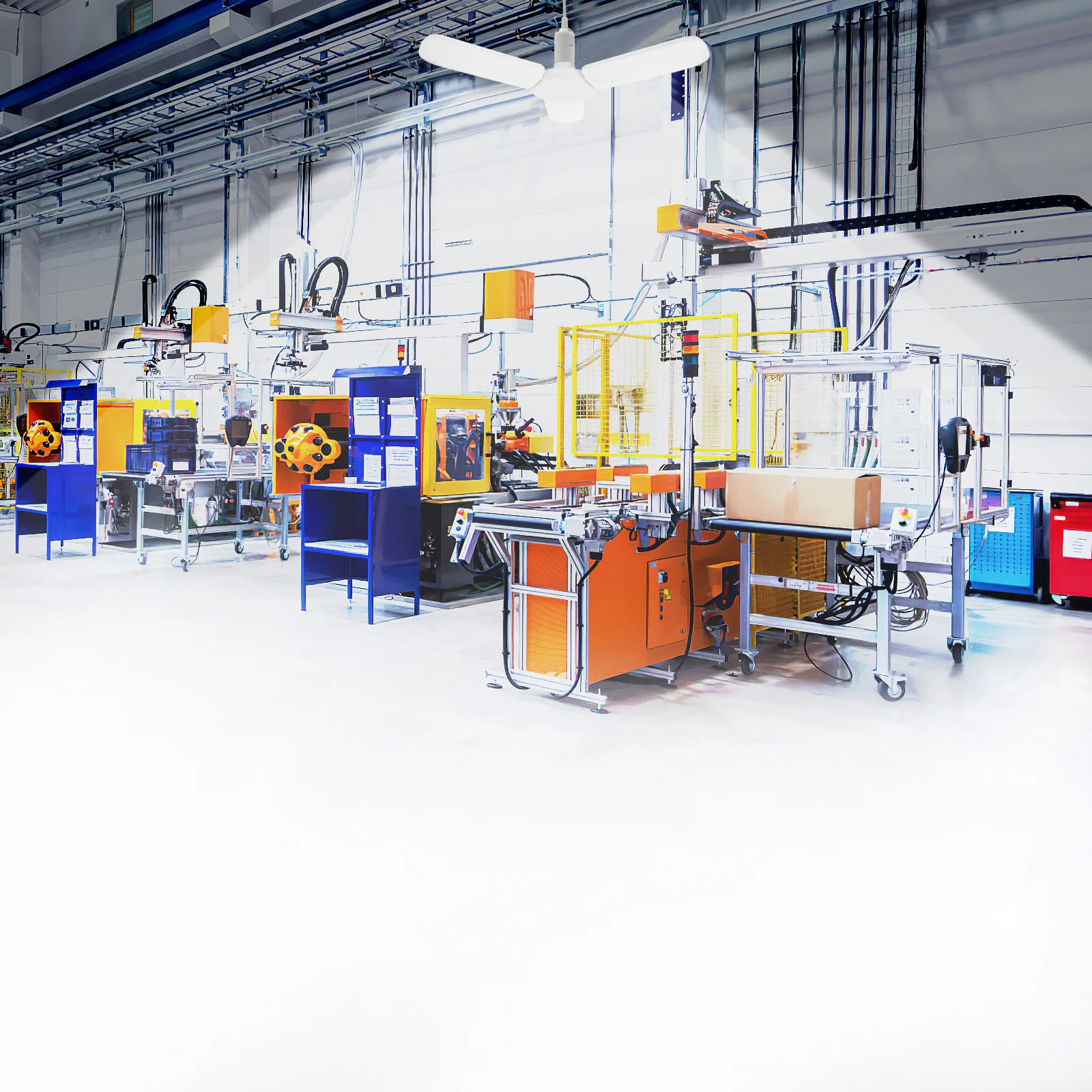 

E27 45W 6500k Foldable Corn LED Bulbs Collapsible Fan Light No Flicker No Glare Garage Lamp Corn Light