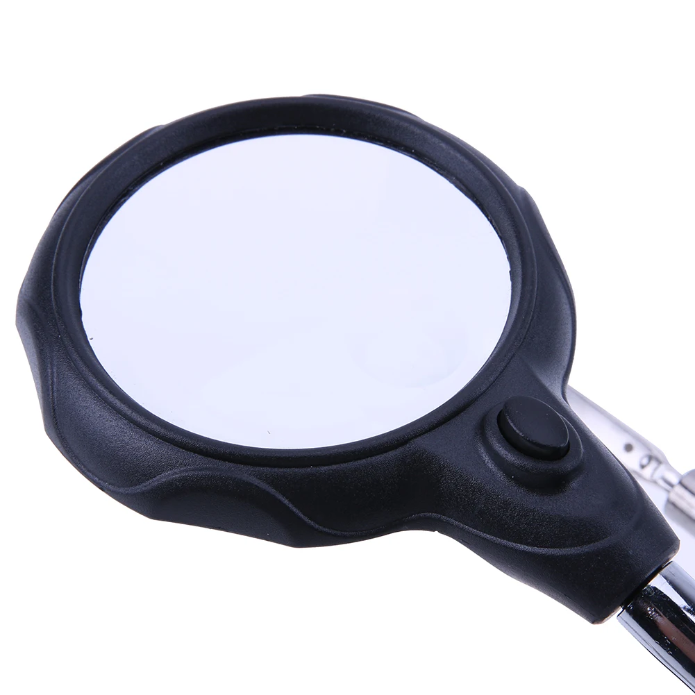 Welding Magnifying Glass with LED Light Auxiliary Clip Loupe Magnifier 3 In1 Desktop Magnifier Third Hand Soldering Repair Tool