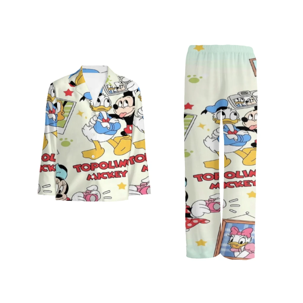 

Disney Mickey Mouse White pajamas, Minso's selected patterns, cute style