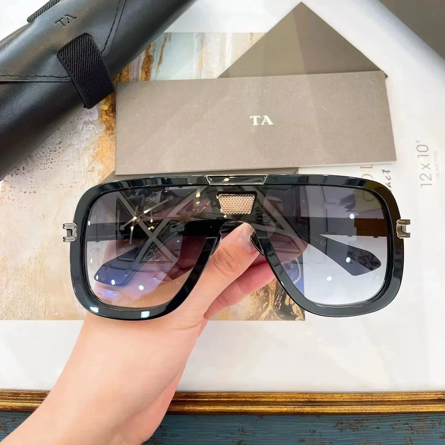 

Authentic For DIYTA DT GRAND BEM DTS164 UV400 Vintage Men Women Sun Glasses Popular Top Quality Male Couple Eyewear With Box