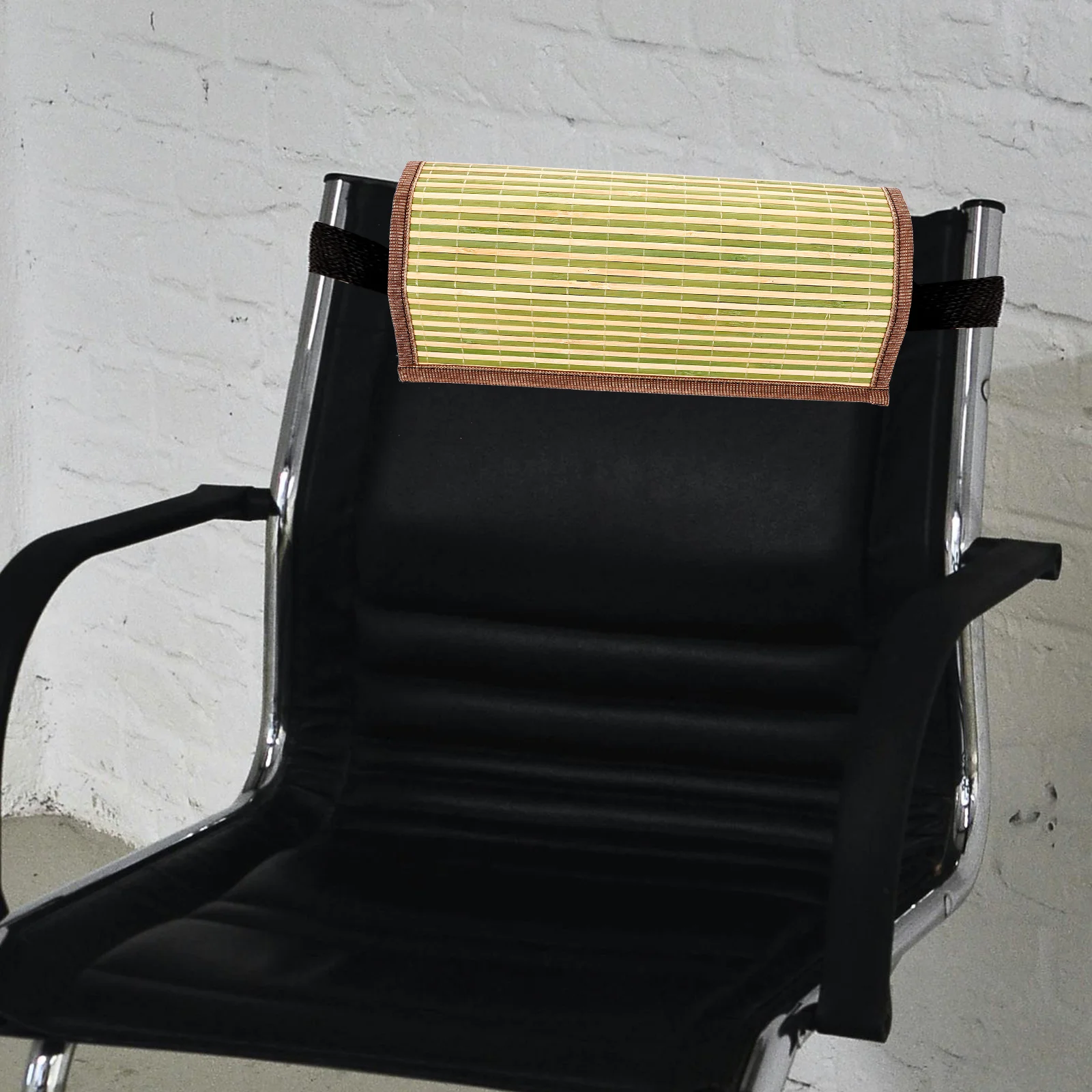 

Beach Chair Headrest Attachment Universal Comfortable Deck Chair Headrests Breathable Straw Cloth Material Ergonomic Design Long