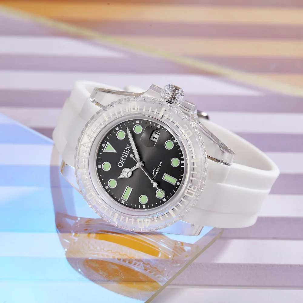 Relógios de quartzo para mulheres meninas à prova dwaterproof água branco senhoras esporte relógio reloj mujer moda luxo feminino calendário relógios presente