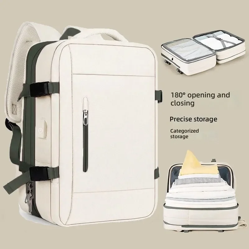 

Men's large travel backpack, high-capacity Oxford fashion casual backpack, unisex business waterproof boarding case