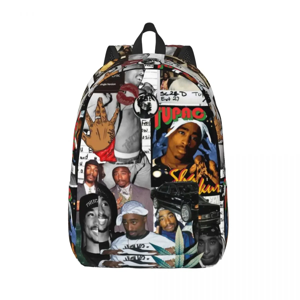 Tupac 2pac New Fashionable Pattern School Bag Print Lightweight Backpack 15.7in 17.7in