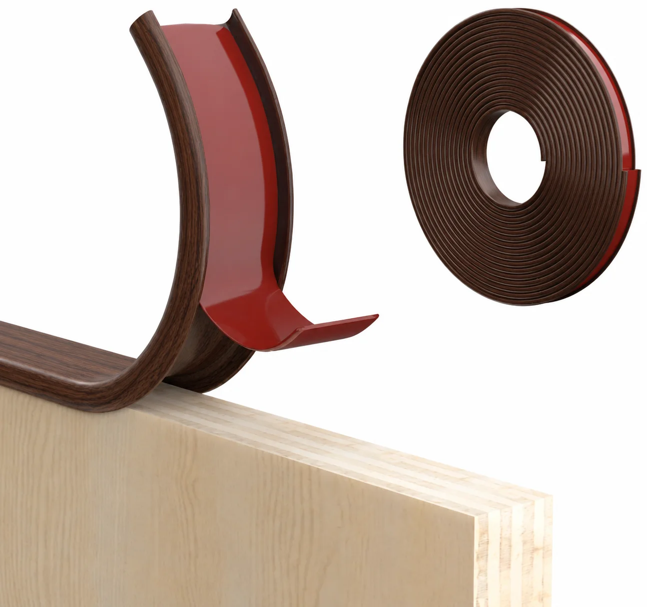 1pc Flexible Self Adhesive Veneer Edge Banding Peel and Stick Veneer Edge Trim Collapsible Edge Guards