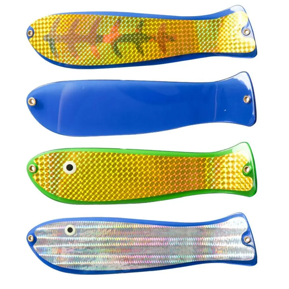 Reflective Fishing Trolling Flasher Glow Durable Salmon Fishing Flashers Swim Bait Rust-Resistant Flasher Fly Trolling Lure