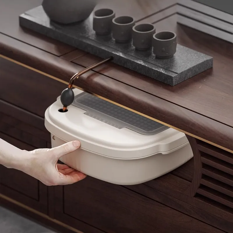 

Tea bucket household tea set accessories short waste water household small tea table trash can dry and wet separation