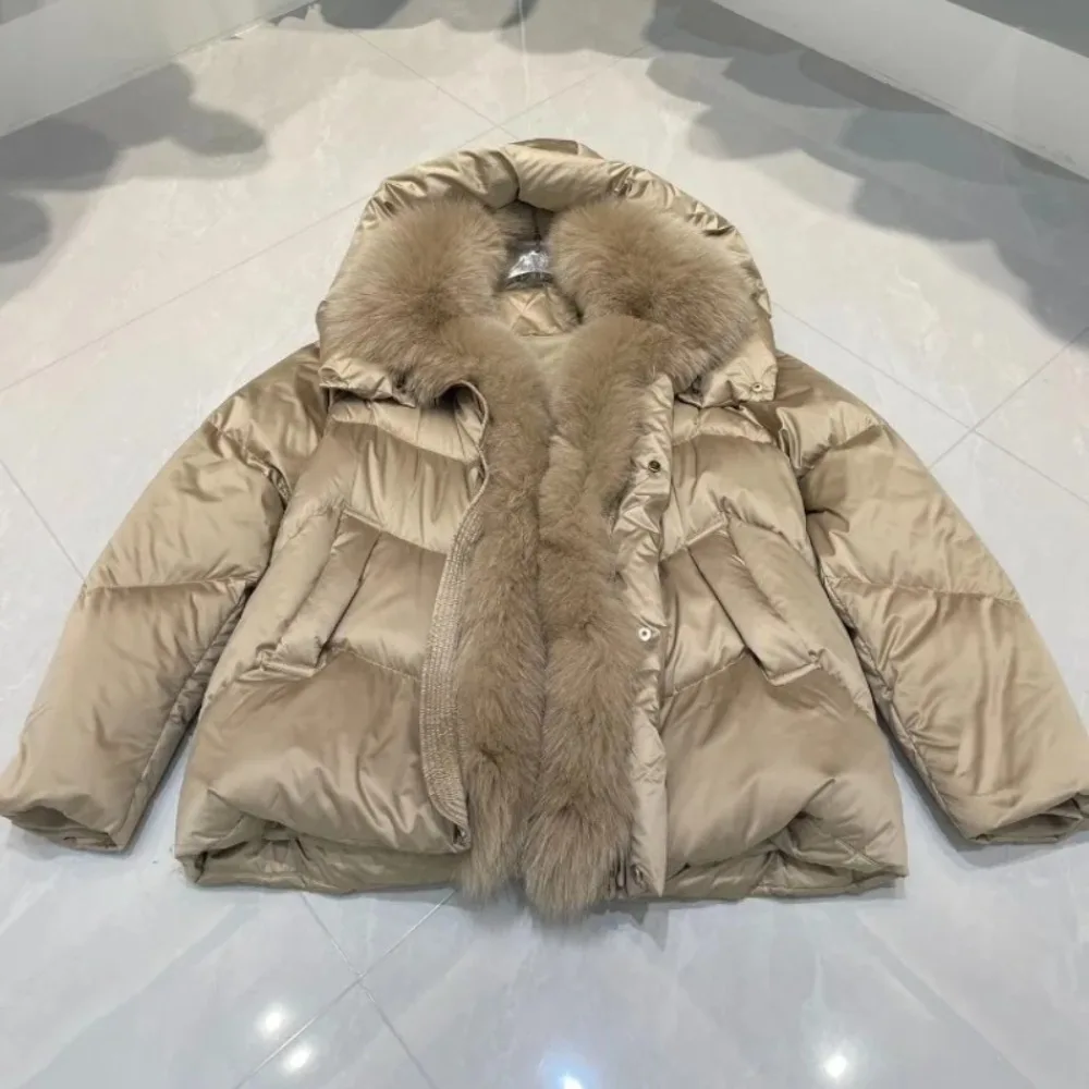 

Reality Goose Down Jacket Women Winter Lightweight Padded Jackets Real Fur Coat Woman Down Coats and Parks New Coats and Jackets