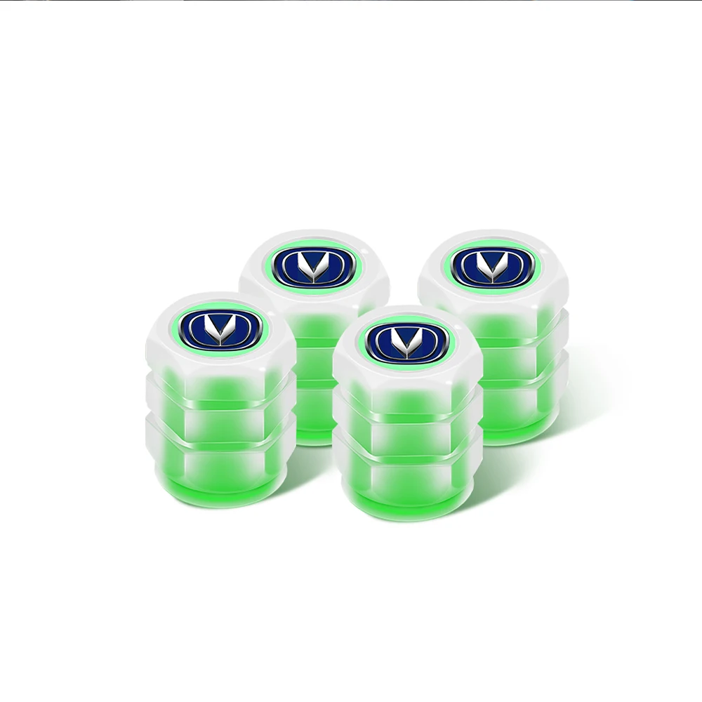 4Pcs Luminous Car Tire Valve Caps Dust-proof Covers Decoration For Hyundai I30 I40 I20 IX35 Tucson Elantra Sonata Accessories