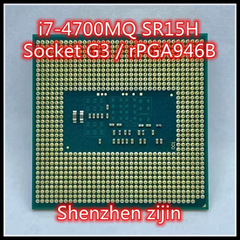 i7-4700MQ i7 4700MQ SR15H Procesador de CPU de ocho hilos de cuatro núcleos de 2,4 GHz 6M 47W Socket G3 / rPGA946B