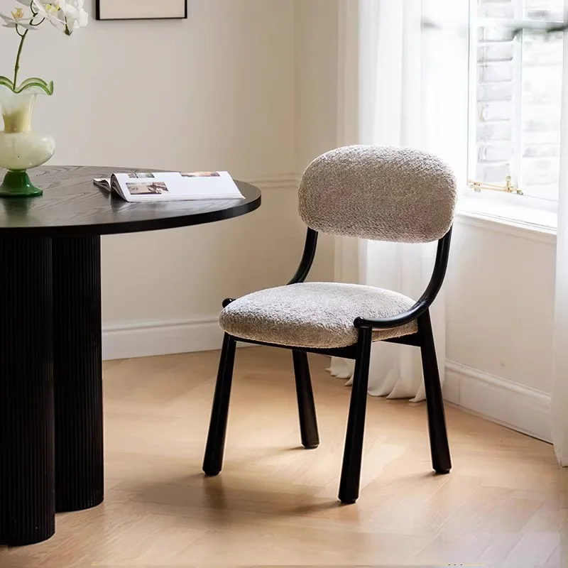 tylish Vanity Chair Chair with Backrest Velvet Retro Makeup Stool Modern Accent Chair Cute Vanity Stool Home Furniture