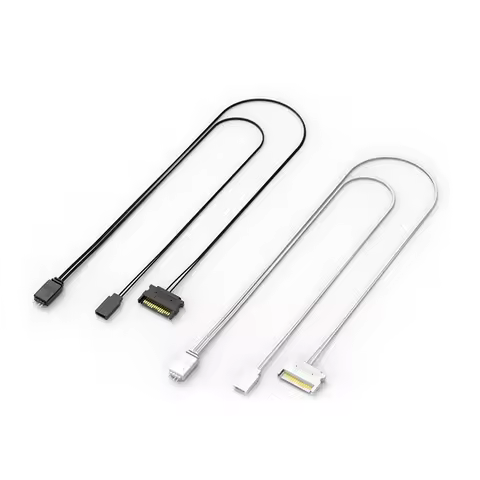 Computer ARGB Controller PC Manual RESET Controller Sata to ARGB Reset Power Cable PC 5V ARGB 3-Pin Lighting Controls