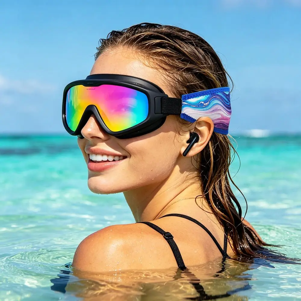 Comfortable Waterproof Diving Mask Strap Neoprene Durable Snorkel Mask Strap Cover Anti-Slip Hair Protector Wrap Water Sports