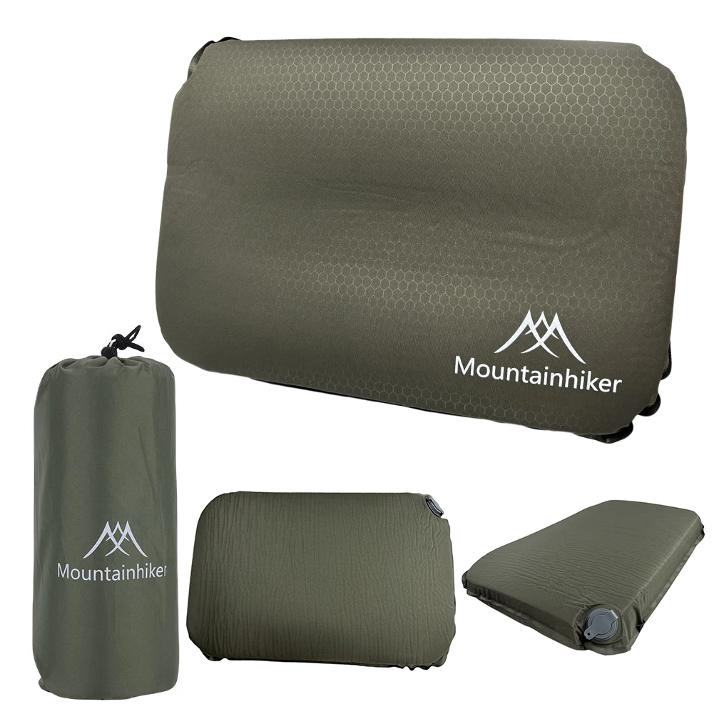 

Ultralight Inflatable Pillow High Rebound Camping Air Pillow Ergonomic Compressible Travel Pillow for Car Airplane Train Office
