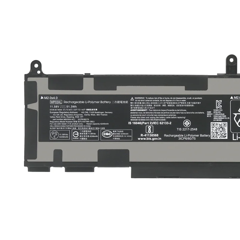 WP03XL HSTNN LB8W OB2J M73466-005 M64304-422 M64305-421 830 835 840 845 860 G10 Elite x360 1040 G9
