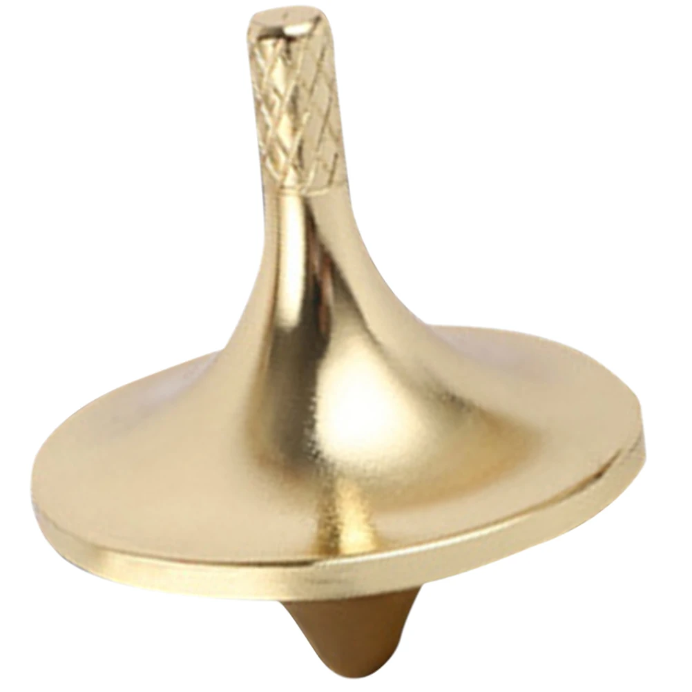 

Brass Gyro Small Copper Gyroscope Decompression Kids Yellow Gold Color Tabletop Style Portable Party Favor