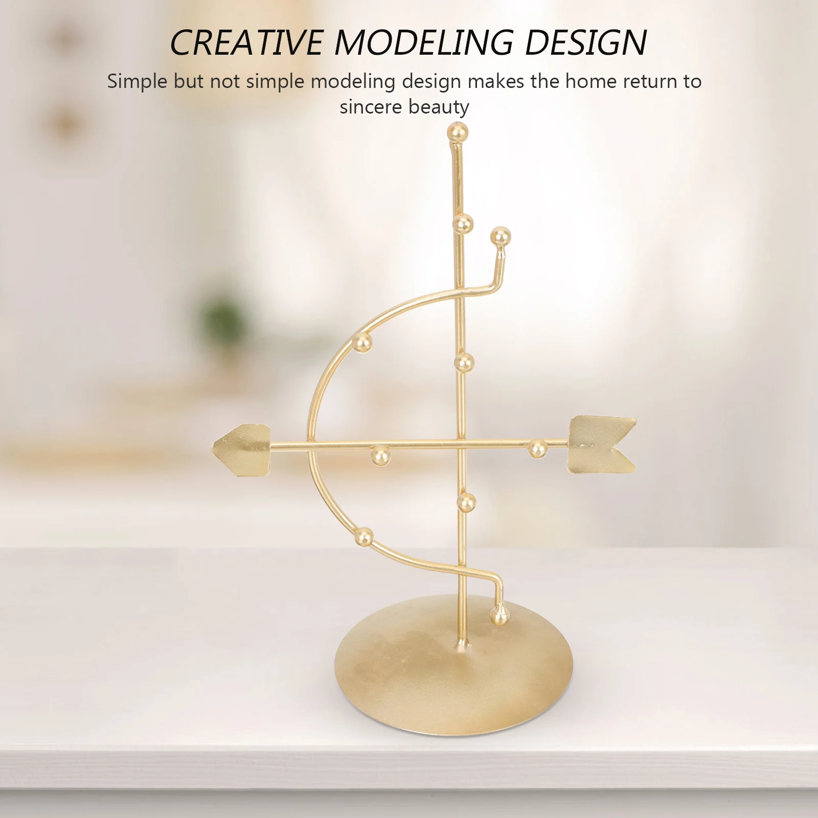 

Jewelry Storage Rack Organizer Holder Clear Necklace Display Stand Earrings Metal Jewerly Miss