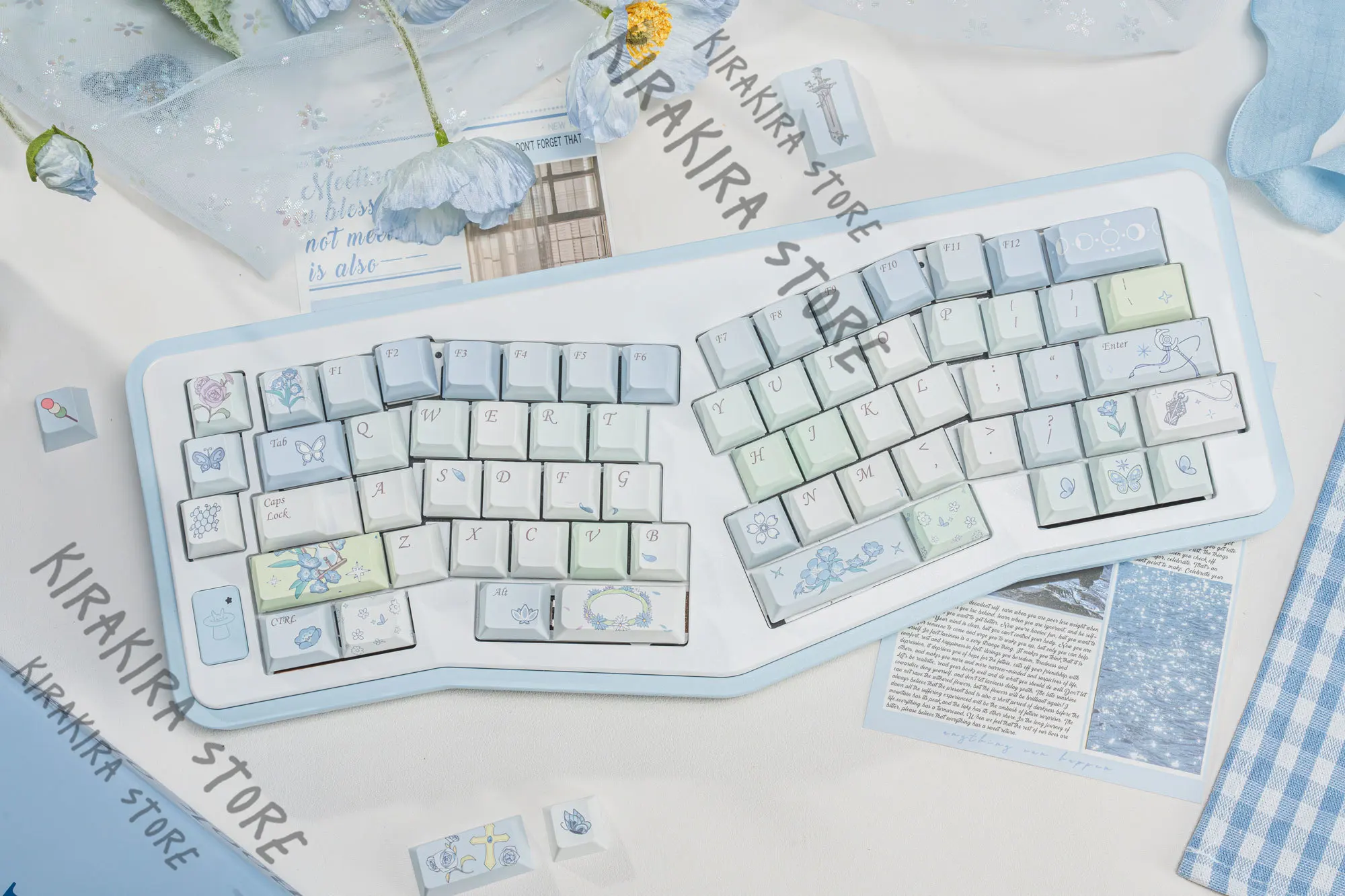 

Frieren: Beyond Journey's End Kawaii Ornaments Set Keyboard Cosplay Keycaps Resin Computer Key Cap Fern Stark Himmel Heiter