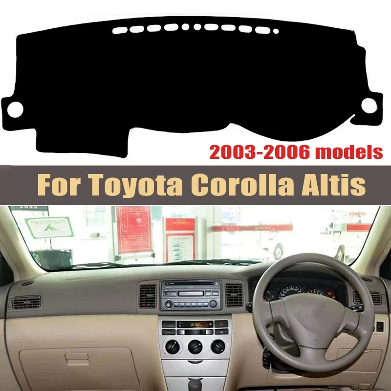 

Car Dashboard Cover Sun Shade Mats Avoid Light Pads Instrument Panel Protective For Toyota Corolla Altis 2003-2006 Modeis