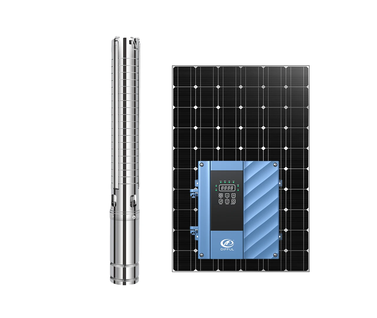 مضخة مياه للري مصنع منتشر 2 حصان بالطاقة الشمسية #2