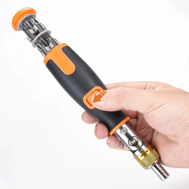 10-in-1 Portable Ratchet Screwdriver Set Multifunctional Hidden Bits Corner Multi-Angle Driver Tool for Home Repair