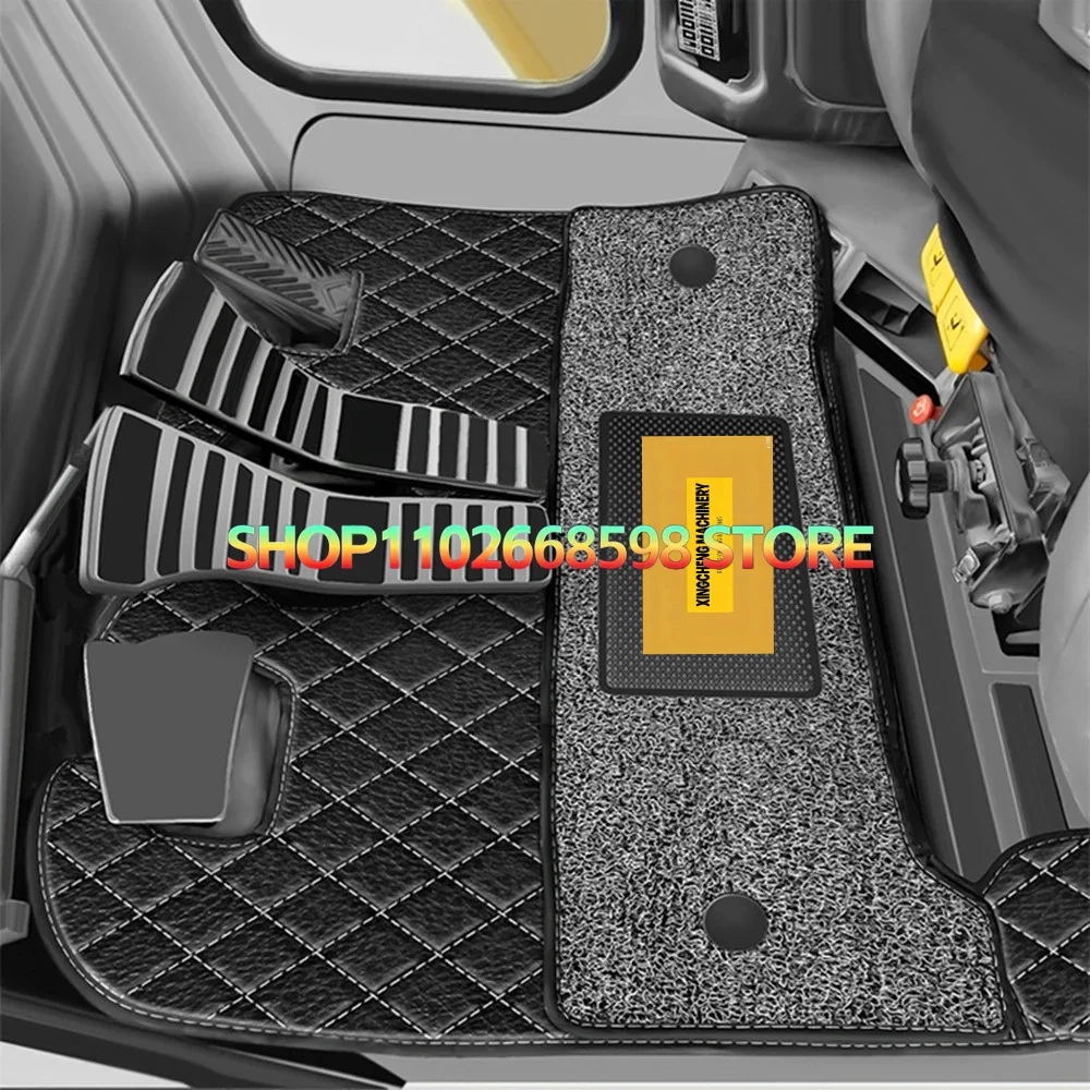 For Excavator Foot Mat HD512 250 450 700 800 820 1023 1430 Cab Anti-slip Carpet Anti-dirty Mat