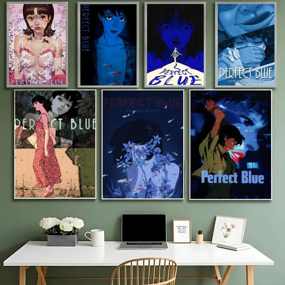 Janpan Anime Horror Perfect Blue Poster HD Wasserdicht Hochfeste selbstklebende Wanddekoration Universal