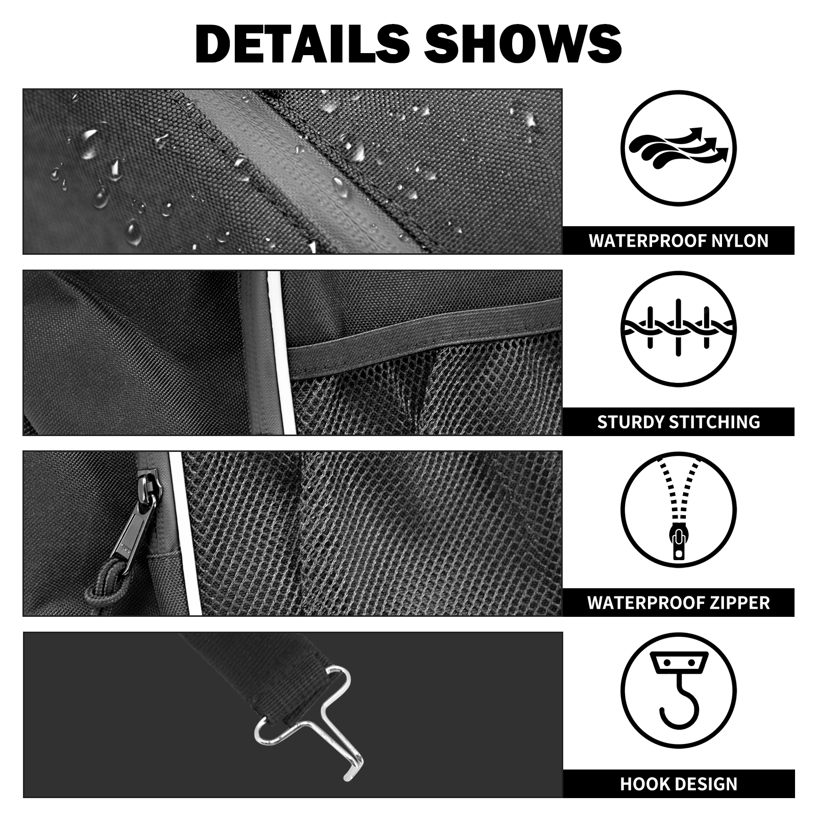 Moto Borse Impermeabili Cab Pack Holder Sedile Centrale Borsa di Immagazzinaggio Per UTV Per Polaris Ranger RZR 4 800 570 XP 4 900 XP 900