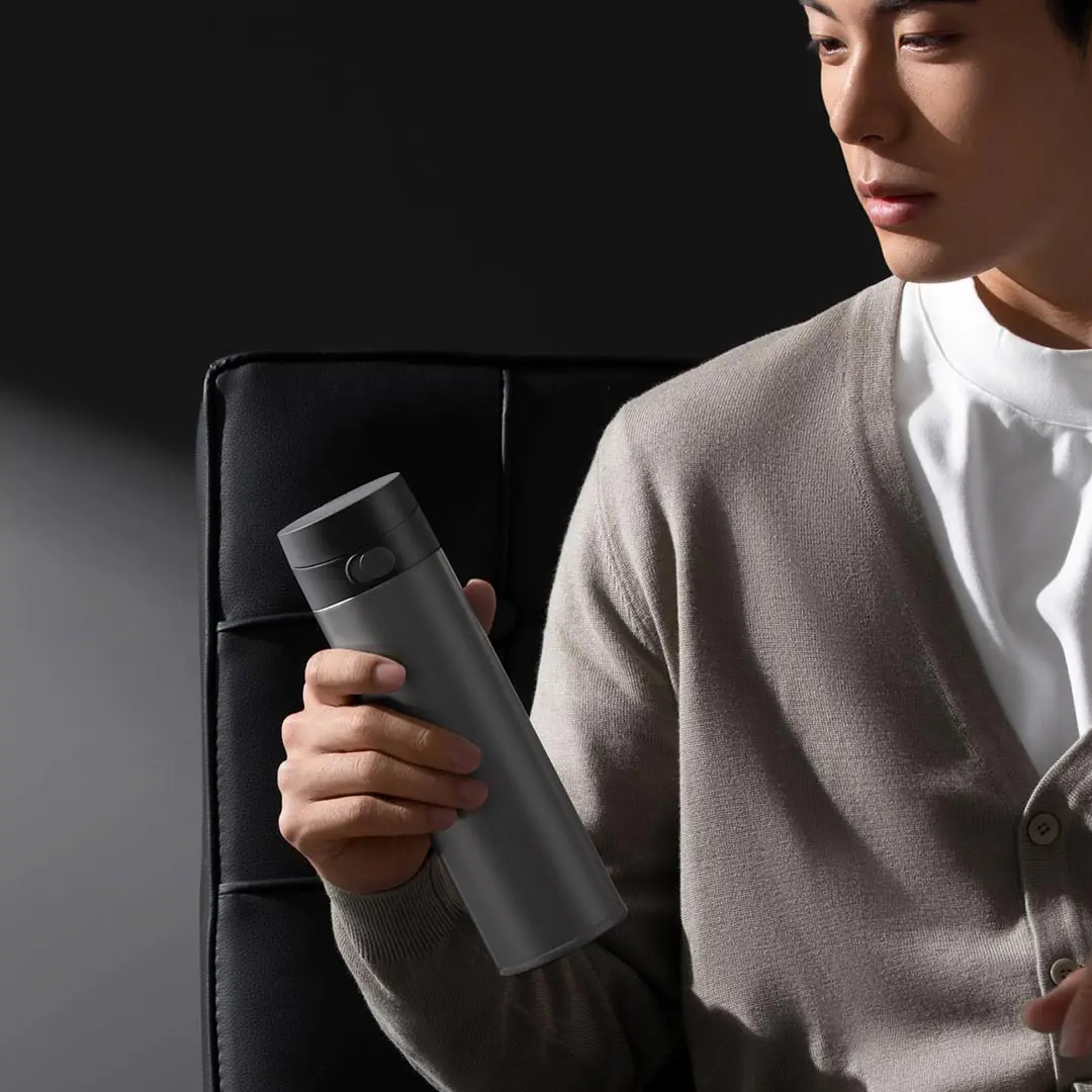 Imagem -02 - Xiaomi Mijia Pure Titanium Thermos Cup Horas Manter Quente Material Médico sem Metais Pesados Prejudiciais Bebida Saudável ti 450ml