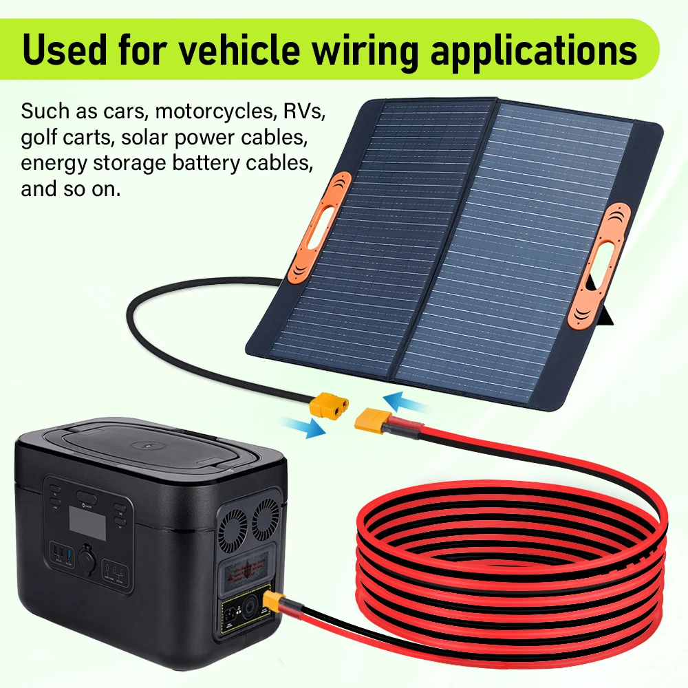 XT60 12AWG XT60 ذكر التوصيل إلى أنثى محول القابس موصل مع 600 سنتيمتر 12AWG سلك السيليكون لطائرة كوادكوبتر محرك البطارية