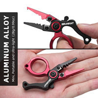 SeaKnight Brand Fishing Pliers Mini Size Outdoor Fishing Tools Aluminum Alloy Body Tungsten Steel Blade Hook Remove Line Cutter