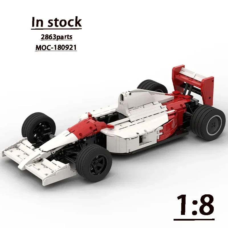 

MOC-180921 Formula F1 MP4/6 1:8 Building Block Model 2863 PartsMOC Creative Boy Kids Birthday Building Blocks Toy Gift