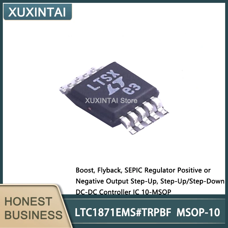 5Pcs/Lot  New Original  LTC1871EMS#TRPBF  LTC1871EMS SEPIC Regulator Positive or Negative Output DC-DC Controller IC 10-MSOP