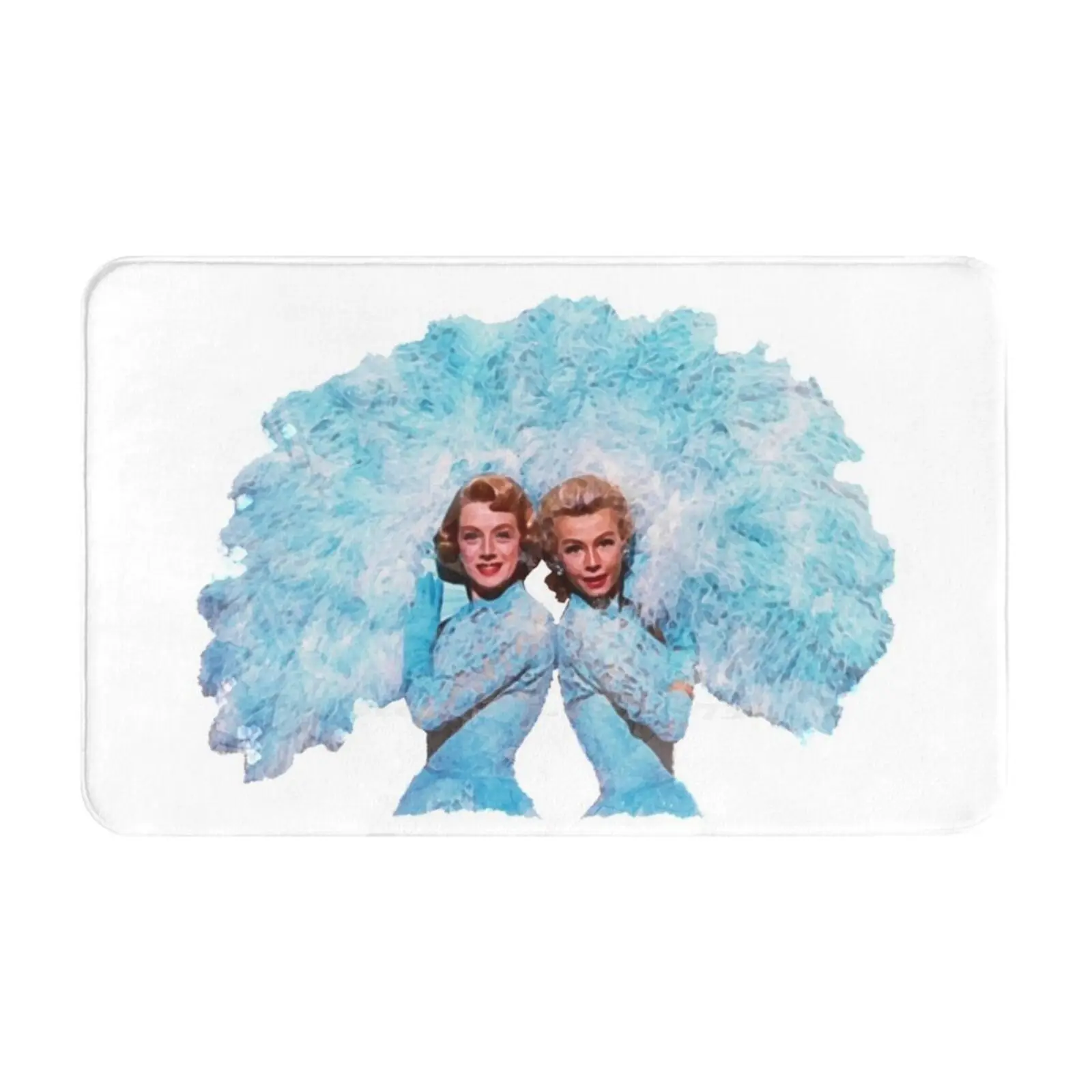 Sisters-Watercolor Soft Cushion Car Home Carpet Door Mat Old Rosemary Clooney White Christmas Vera Ellen Judy Haynes Classic