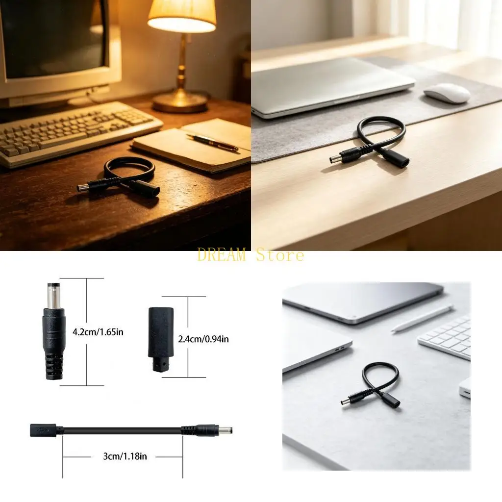 USB Female to 5.5 x 2.1 mm Male Power Cable Replacement for Aging Test Use Best Sale