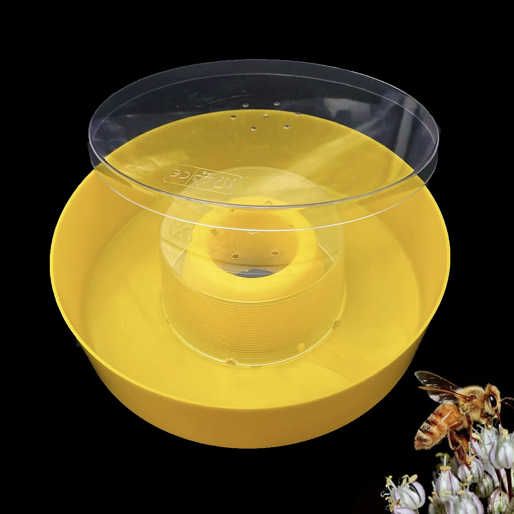 1PCS Top Feeding Honey Suger Syrup Fondant Without Crake Open Distrub The Cluster Colony Plastic 2L Capacity Anti Drowning Bee