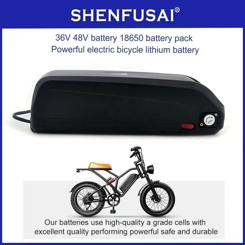 Hailong 25A, BMS electric bicycle lithium battery, original factory batteries 48V, 36V, 1500W, 1000W, 750W, 500W, 250W engines