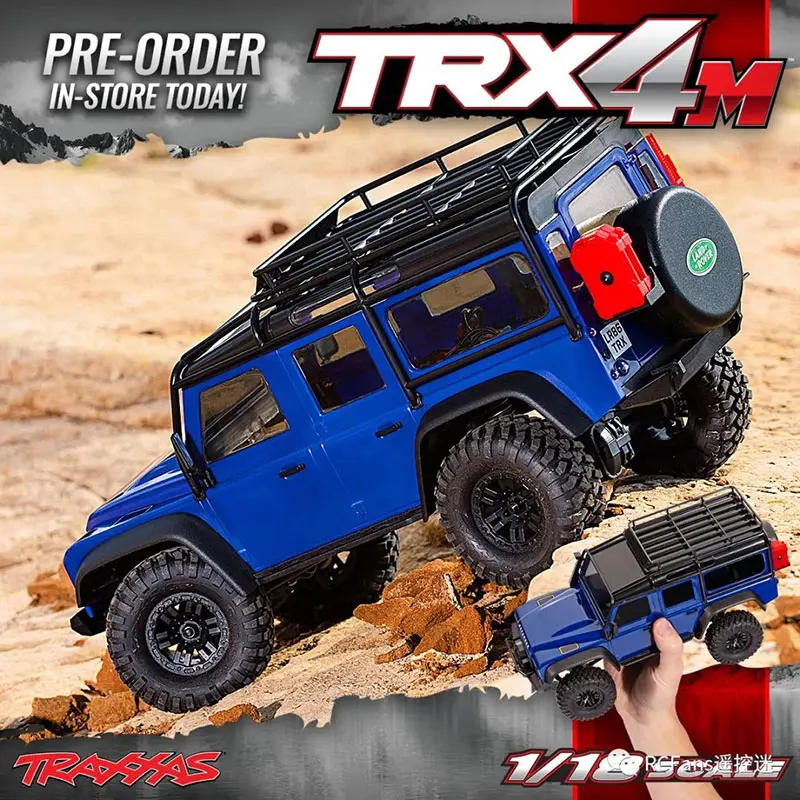 جديد محاكاة RC سيارة 1/18 TRX-4M صغير الكهربائية تسلق السيارة على الطرق الوعرة Rc الزاحف 97054 نموذج اللعب