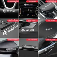 3D Metal Car Interior Dekoration Stickers Badges Auto Styling For Nissan Nismo murano Navara Qashqai x-trail Patrol NV200 ﻿juke