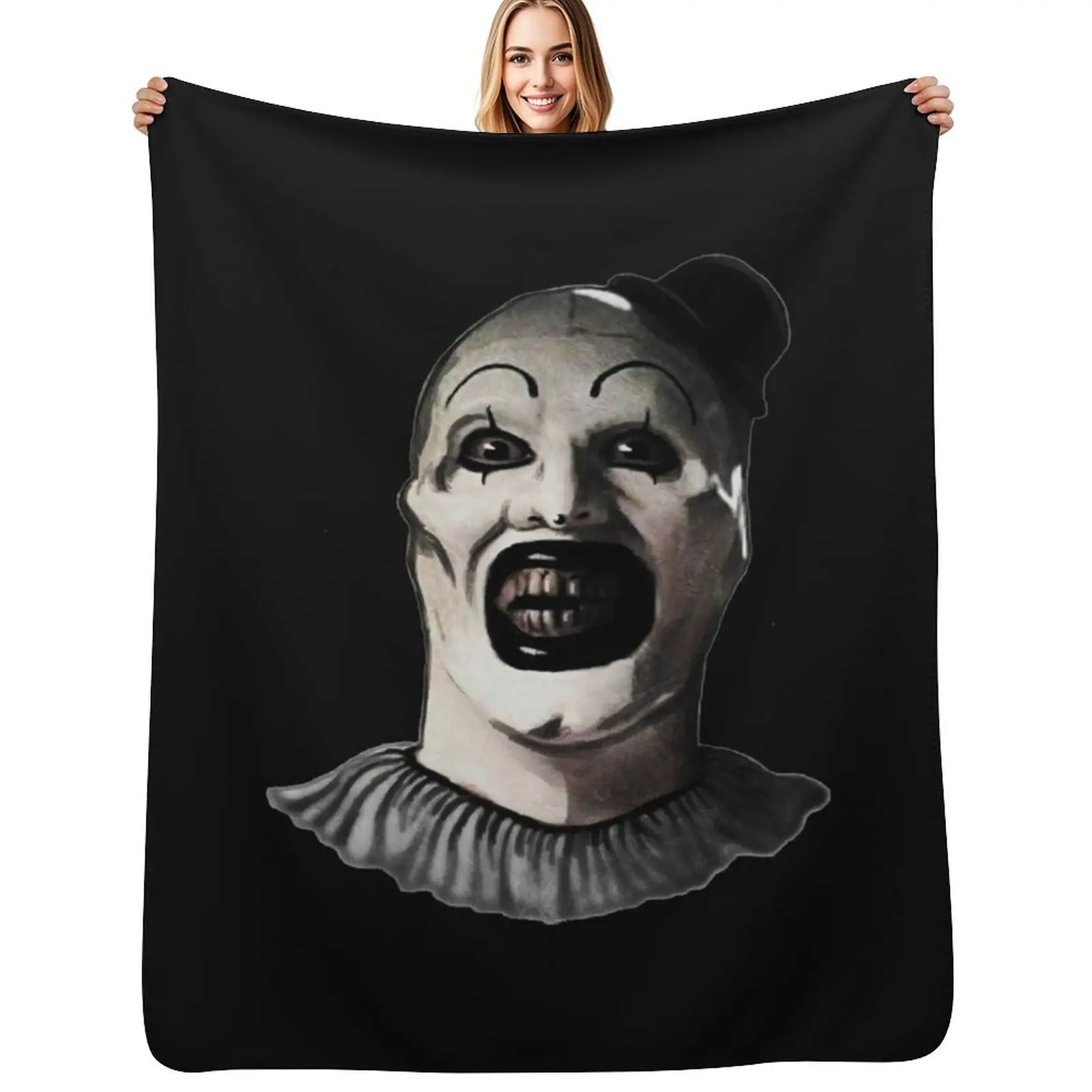 

Terrifier Throw Blanket Soft Breathable Blanket for Night Sleeping