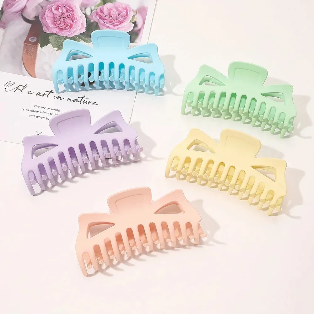 1Pcs Butterfly Hair Clip Simple Cream Fashion Hairpins 13.5cm Large  Hair Claws For Thick Hair Fashion Headwear Gift