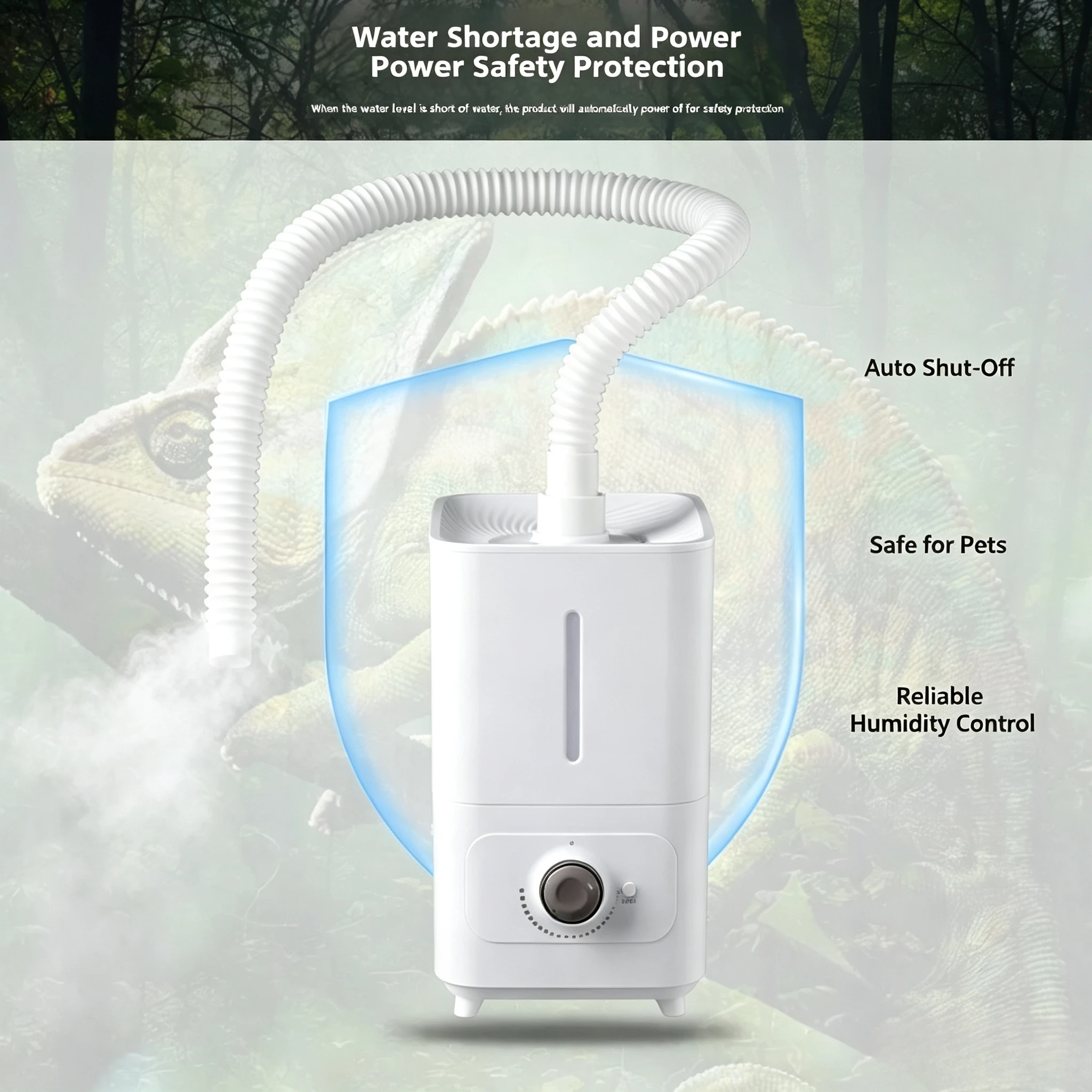 Plant Humidifier, Greenhouse Tent Rainforest Climbing Pet Action Box Sprayer