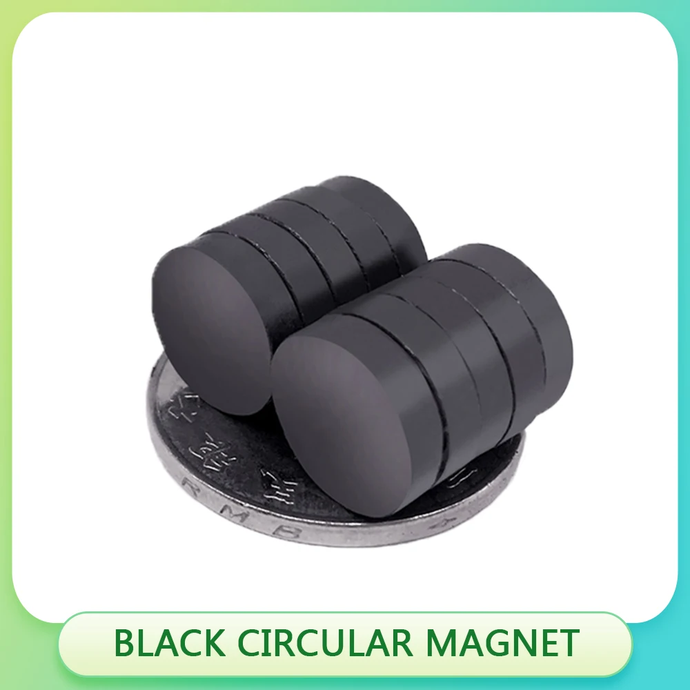 Round Magnets Dia 8mm 10mm 12mm Ferrite Ordinary Magnet Black Magnet Crafts Magnet Refrigerator Sticker DIY Magnet Patch