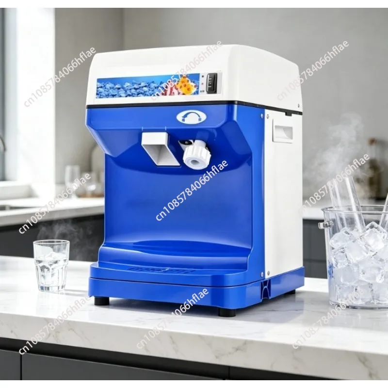 Commercial Electric Shaved Ice Crusher, Snow Cone Maker Machine for Bar & Beverage Shop Business