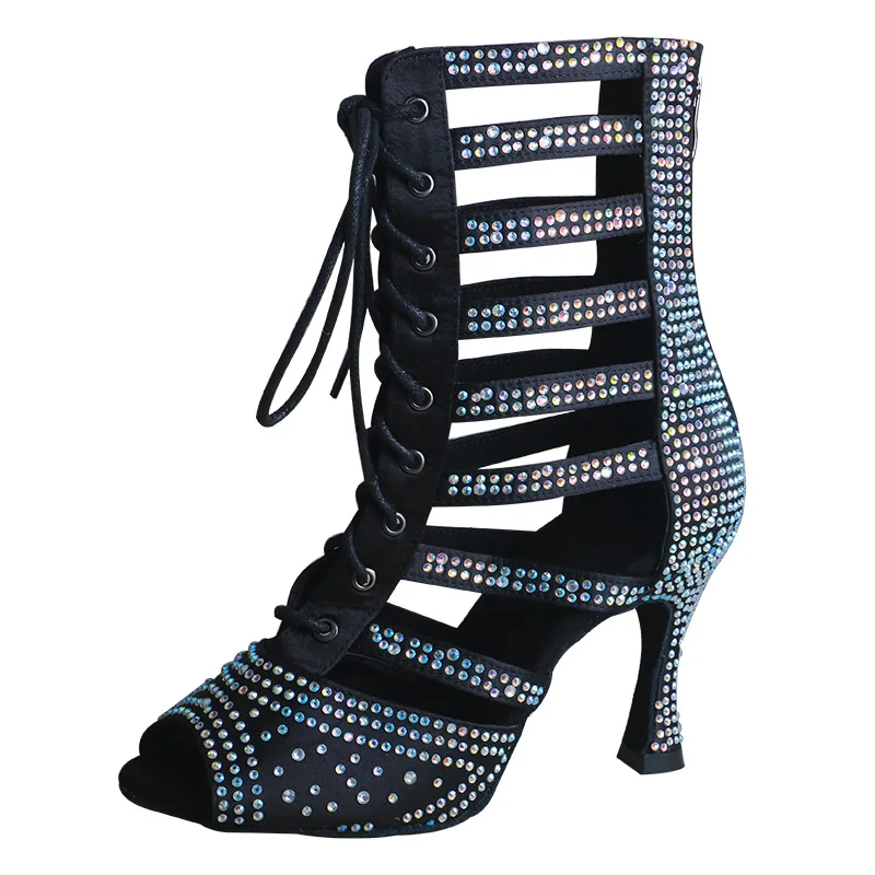 

Wedopus New Women's Summer Mid-calf Boots Latin Dance Shoes Stripper For Women's Boots Ballroom Dancing Shoes Sexy Party Shoes