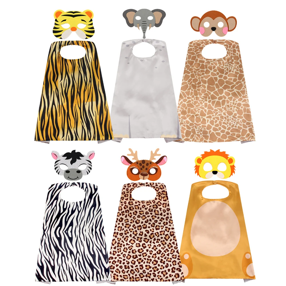 Capas de disfraz de Animal para niños, Adorable y cómodo, superhéroe