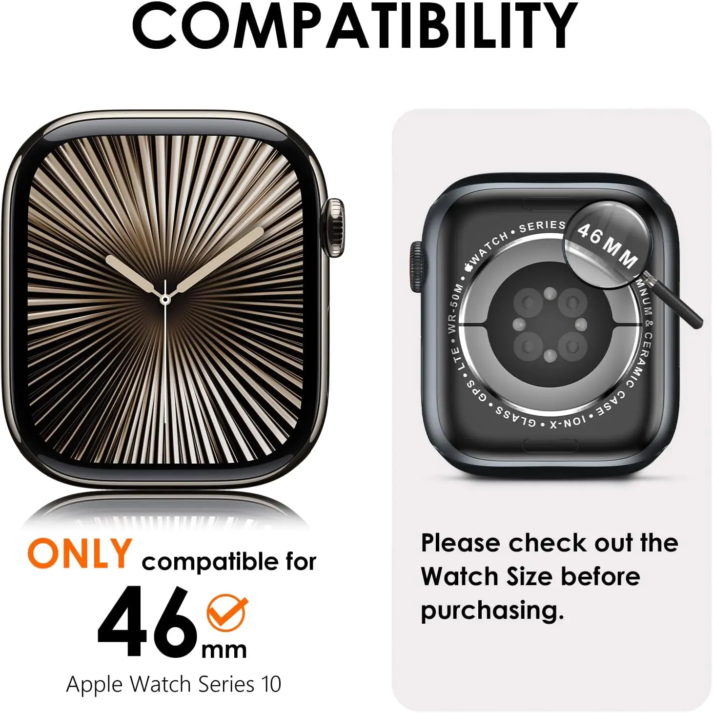 Waterproof Protective Cover Metal Case for Apple Watch Series 10 42mm 46mm 45mm 41mm 40mm 44mm 360 Glass Film Back Bumper Frame